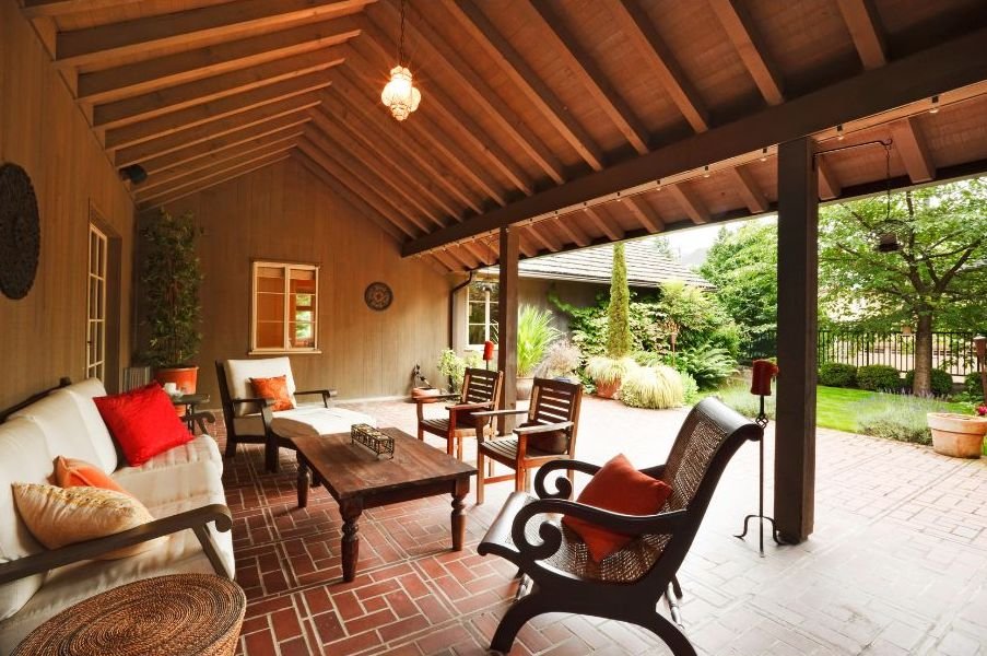 wood patio cover